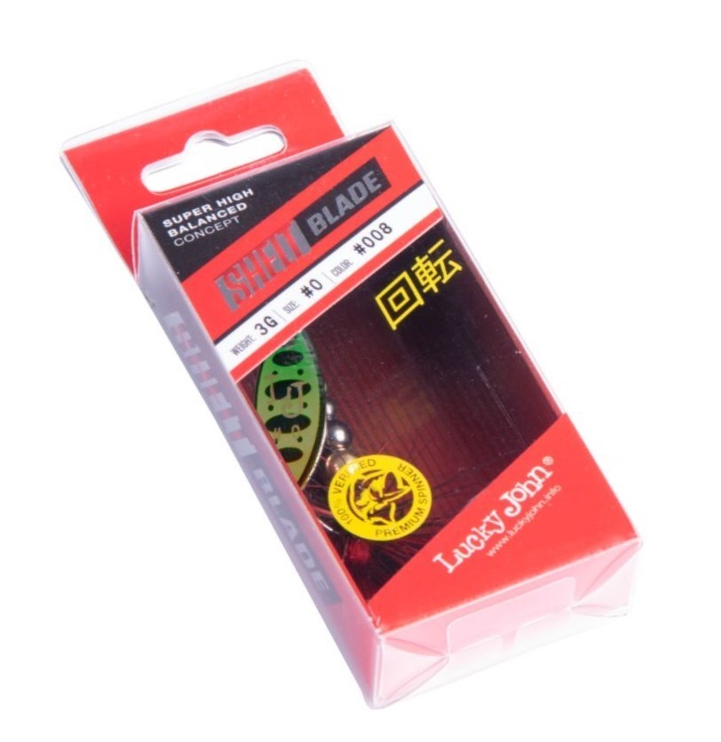 Вращающаяся Блесна Lucky John Shelt Blade №0 3 гр 008   LJSB00-008 — крупный план
	                                    1