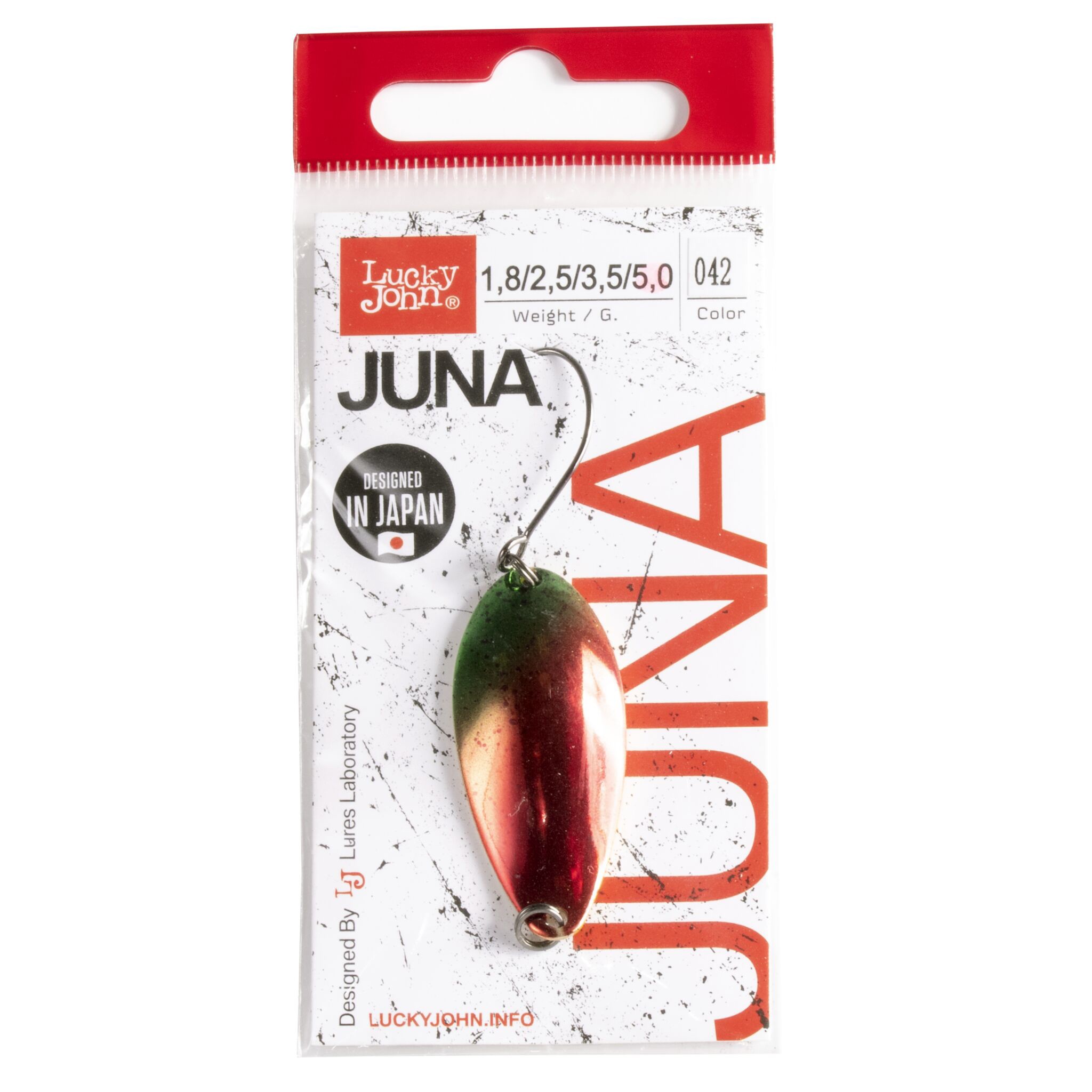 Колеблющаяся Блесна Lucky John Juna 5 гр 39 мм 042   LJJU50-042 — крупный план
	                                    2