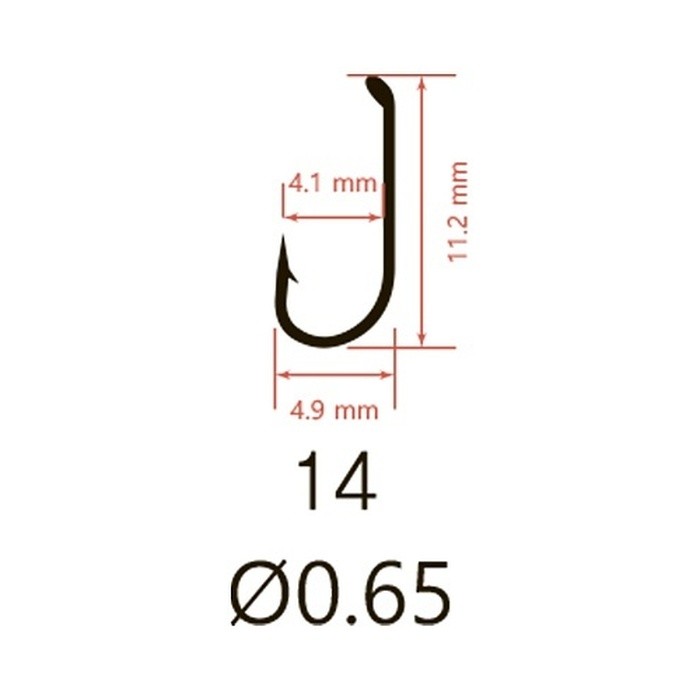 Крючок Одинарный Saikyo KH-71451 Dry Fly №14 20 шт BR   71451SFDBR14-20 — крупный план
	                                    2