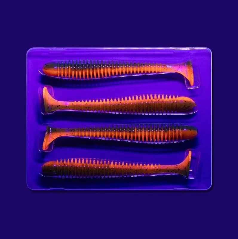 Силиконовая приманка CF Company Vibro Worm 5 125 мм 4 шт 5d   80-120-5d-6 — крупный план
	                                    1