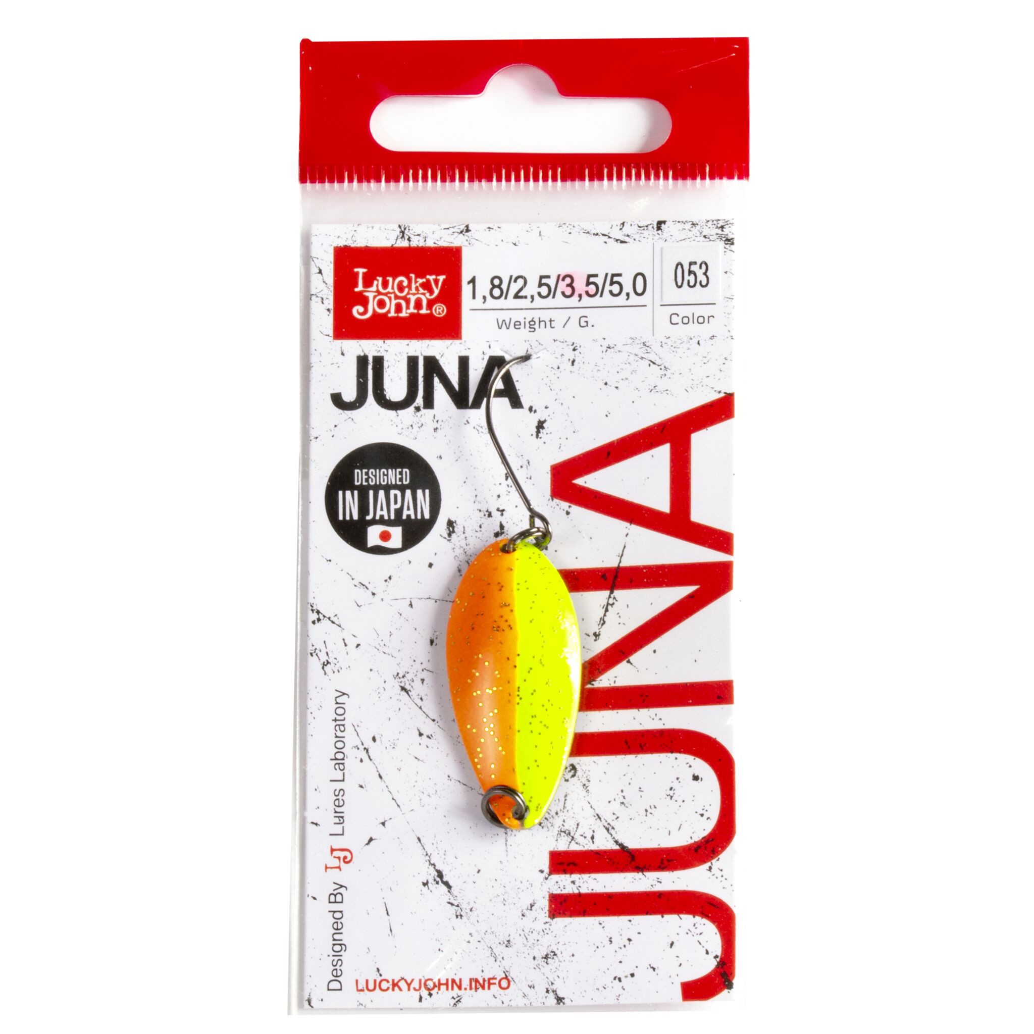 Колеблющаяся Блесна Lucky John Juna 3,5 гр 33 мм 053   LJJU35-053 — крупный план
	                                    2