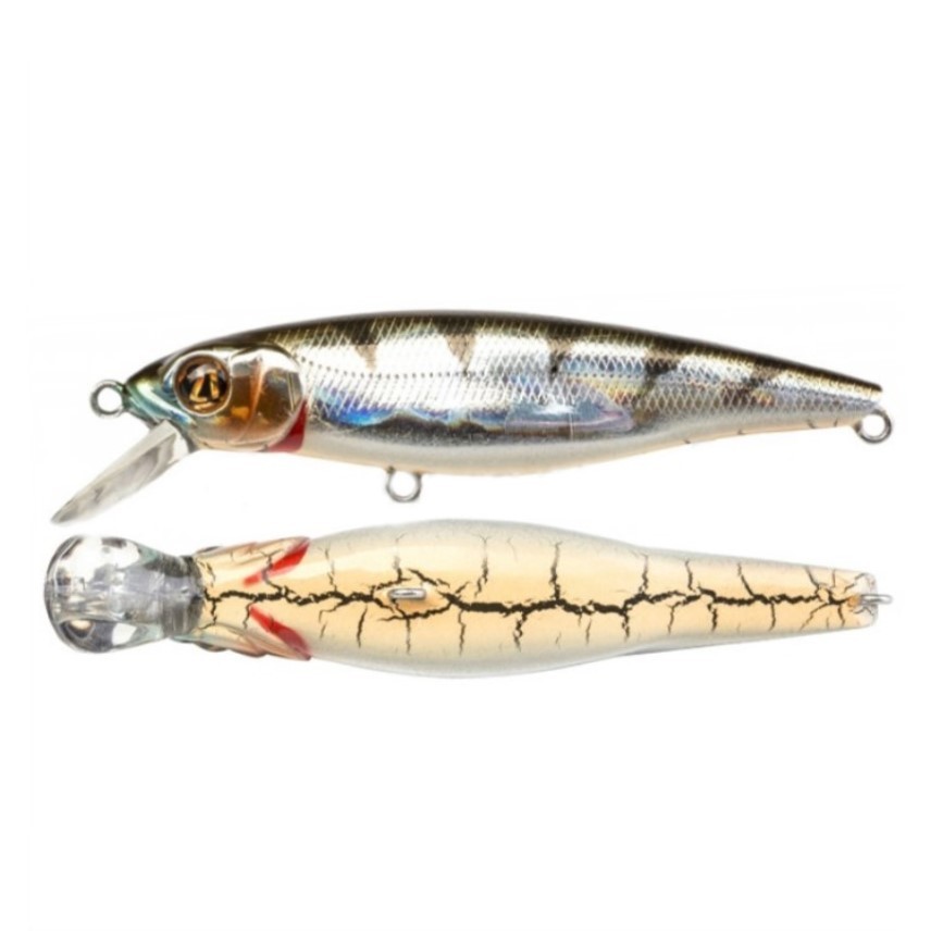 Воблер Pontoon 21 Greedy Guts 77F-SR 407 CB Crash HG Perch 9 гр   P21-GGT-77F-SR-407 — крупный план
	                                    1