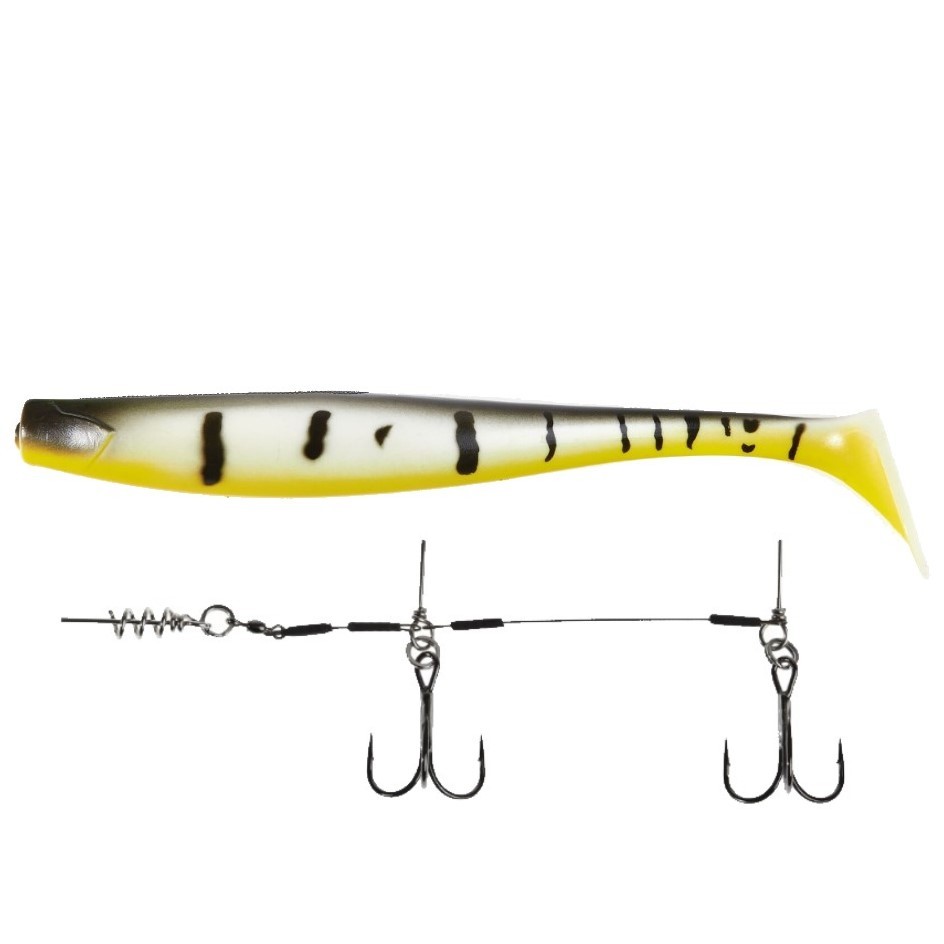 Силиконовая приманка Lucky John Kubira Swim Shad 9.0in 230 мм 1 шт PG23 3D BBS Series + Stinger L  140433SET-PG23 — характеристики,
	                                    особенности конструкции