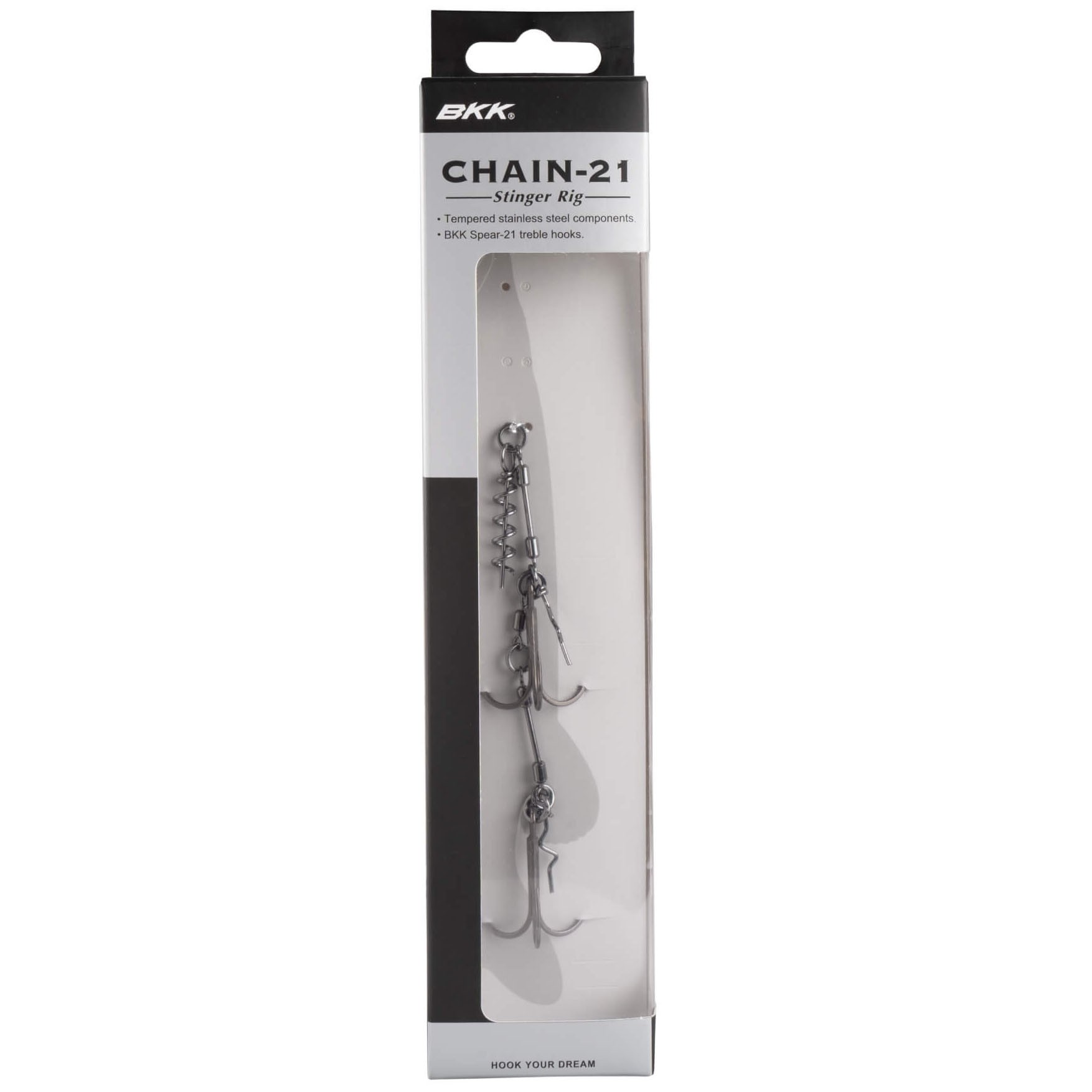 Стингер BKK Chain-21 Stinger Rig №2/0 1 шт    A-EU-0136 — крупный план
	                                    1