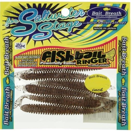 Силиконовая приманка Bait Breath U30 Fish Tail Ringer 3.5 89 мм 7 шт S866 Sand Bp — характеристики,  особенности конструкции