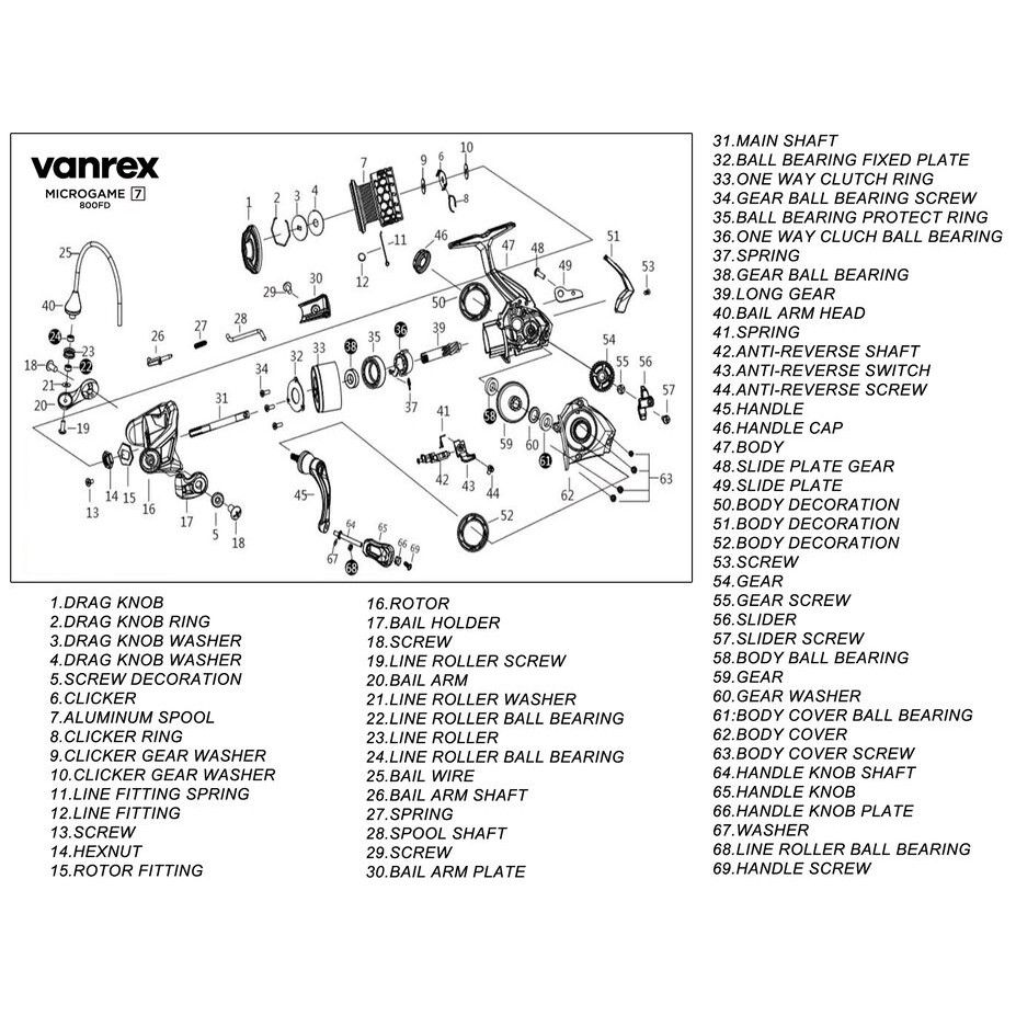 Катушка Lucky John Progress Spin 8 800FD    LJVMG07-08FD — крупный план
	                                    8