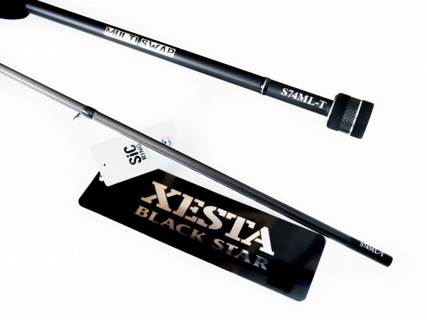 Спиннинг Xesta Black Star 2025 S74ML-T 224 см 0,8 - 12 гр  Multi Swap  XBS25-S74ML-T — крупный план
	                                    4