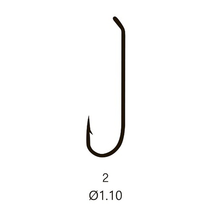 Крючок Одинарный Saikyo KH-71472 Streamer №2 20 шт BR   71472SFSBR2-20 — крупный план
	                                    1