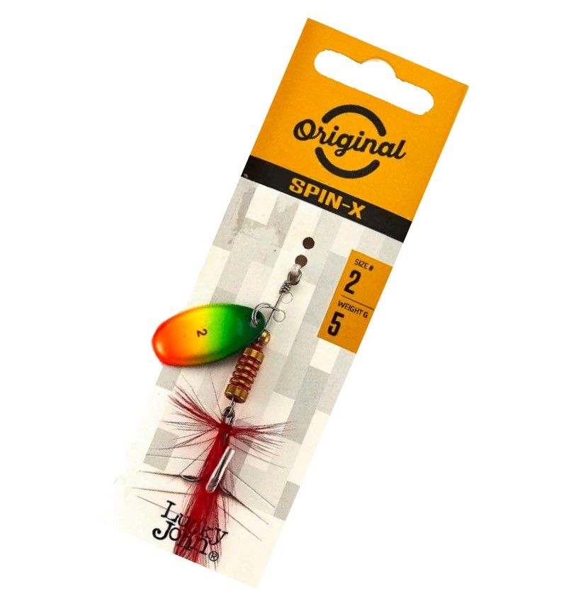Вращающаяся Блесна Lucky John Spin-X Round №2 5 гр FT   LJSR02-FT — крупный план
	                                    2