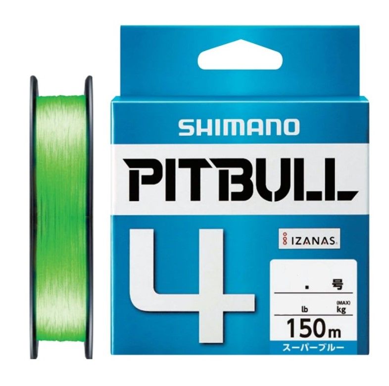 Плетеный шнур Shimano Pitbull 4 150 м  PE # 1 Lime Green 0,165 мм — характеристики,
	                                    особенности конструкции