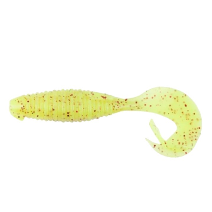 Силиконовая приманка Keitech Flapper Grub 4 101 мм 7 шт PAL #01 Chartreuse Red Flake — характеристики,  особенности конструкции