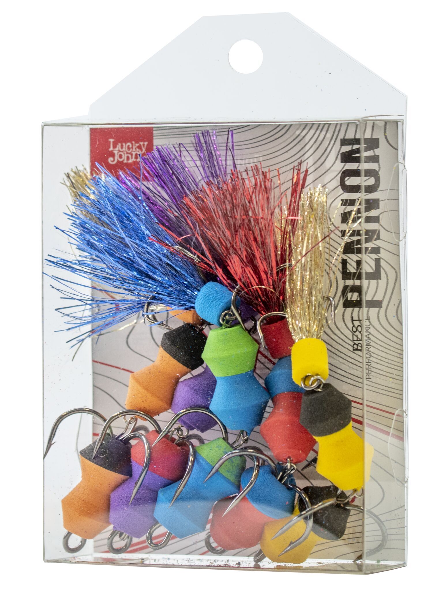 Мандула Lucky John Pennon Tipsyworm 90 мм 5 шт MIX2  LJPB005-02 — крупный план
	                                    1