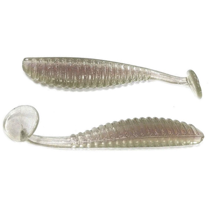 Силиконовая приманка Reins S Cape Shad 3.5 89 мм 6 шт A02-Neon Wakasagi   SCS3.5-A02 — характеристики,  особенности конструкции