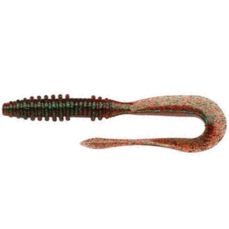 Силиконовая приманка Keitech Mad Wag Mini 2.5 63 мм 12 шт 302 Plum Green FLK. — характеристики,  особенности конструкции