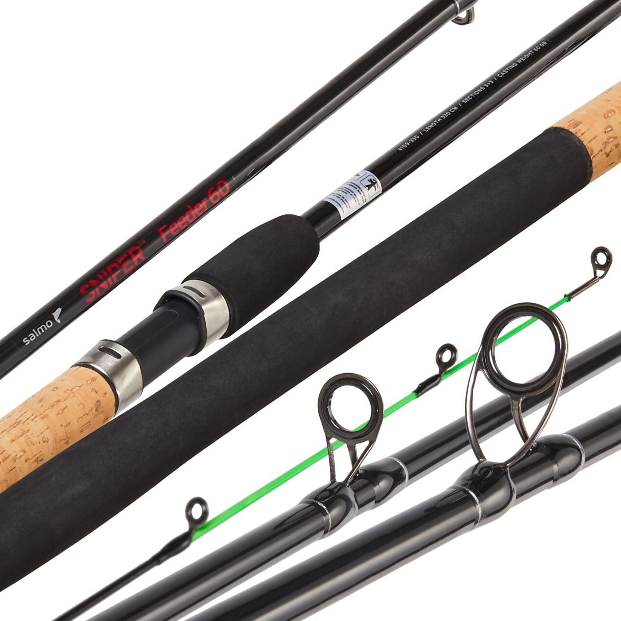 Фидерное Удилище Salmo Sniper Feeder 060 330 см 60 гр    4109-330 — крупный план
	                                    1