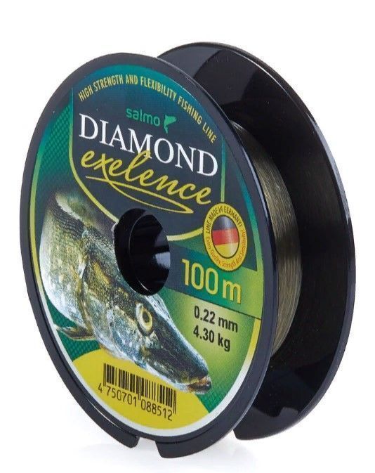 Леска монофильная Salmo Diamond Exelence 100 м 0,22 мм    4027-022 — характеристики,
	                                    особенности конструкции