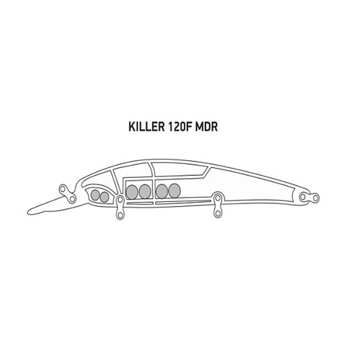 Воблер LureMax Killer 120F-MDR 073 17,5 гр   LWK120FMDR-073 — крупный план
	                                    1