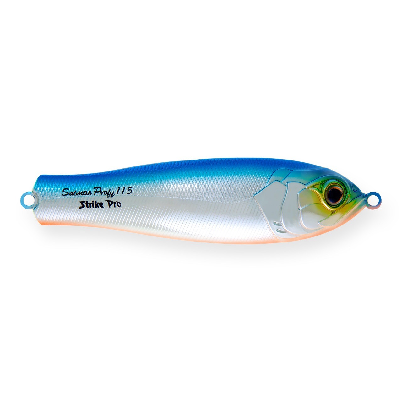 Колеблющаяся Блесна Strike Pro Salmon Profy 90 22,4 гр 90 мм 626E Blue Silver OB   PST-03C#626E/626E — характеристики,  особенности конструкции
