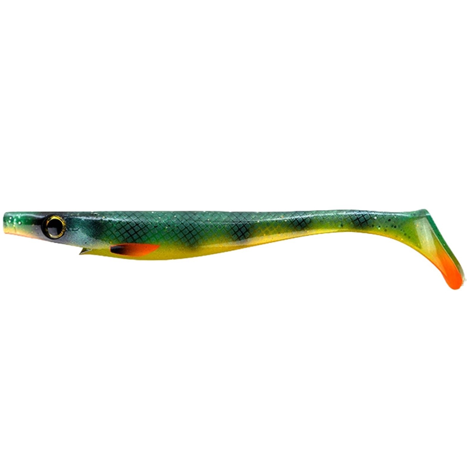 Силиконовая приманка Strike Pro Pig Shad 172A 230 мм 1 шт Absinthe Perch   SP-172A#SP36 — характеристики,  особенности конструкции