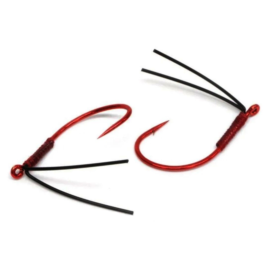 Крючок Одинарный Vanfook DS-21WR №2 4 шт    VFDS21WR2 — крупный план
	                                    1