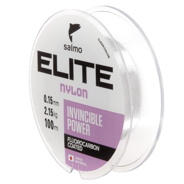 Леска монофильная Salmo Elite Fluoro Coated Nylon 100 м 0,15 мм    4118-015 — характеристики,
	                                    особенности конструкции