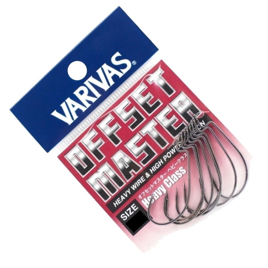 Крючок Офсетный Varivas Offset Master Heavy Class №1/0 8 шт NS Black — крупный план
	                                    1