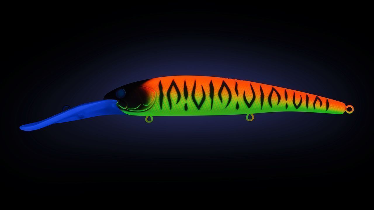 Воблер Strike Pro Hooligan Deep Diver 120 A242S Sunrise Mat Tiger 20,9 гр   EG-220L#A242S — крупный план
	                                    1