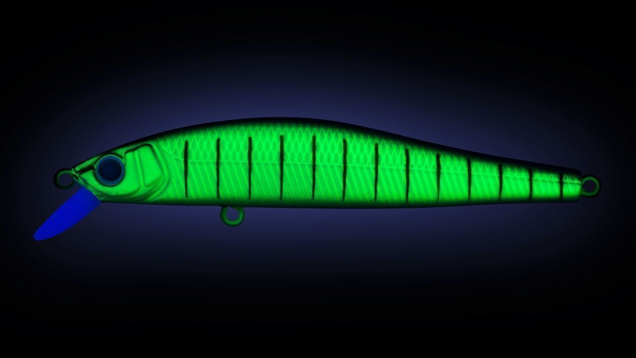 Воблер Strike Pro Jumper 110SP 597S Blue Mat Tiger 16,3 гр   EG-192C-SP#597S — крупный план
	                                    1