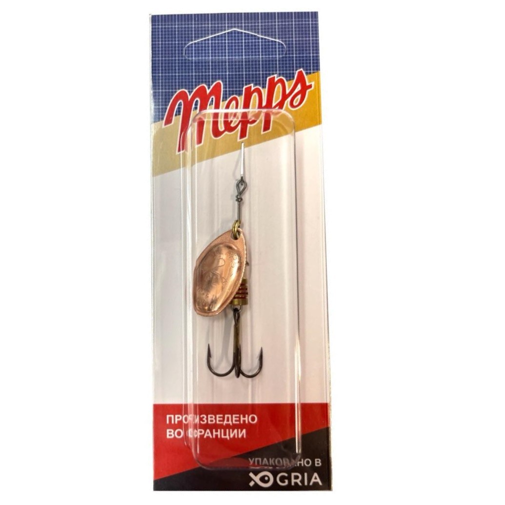 Вращающаяся Блесна Mepps Aglia №2 4,5 гр Copper   a-2-c — крупный план
	                                    1