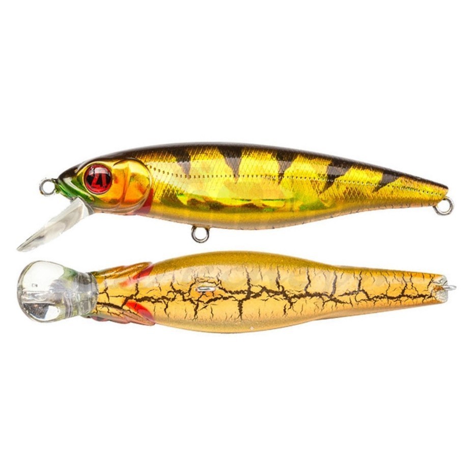 Воблер Pontoon 21 Greedy Guts 77SP-SR 437 CB Crash HG Gold Perch 10 гр   P21-GGT-77SP-SR-437 — крупный план
	                                    1