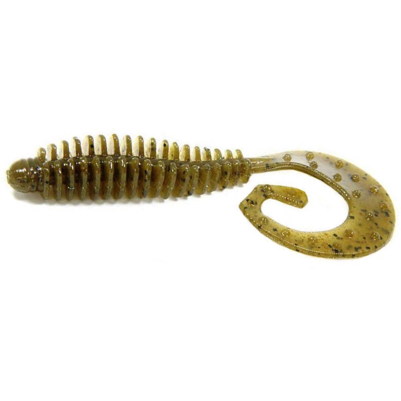 Силиконовая приманка Reins G-Tail Grub 3 75 мм 12 шт 002-Green Pumpkin   GTG3-002 — характеристики,  особенности конструкции