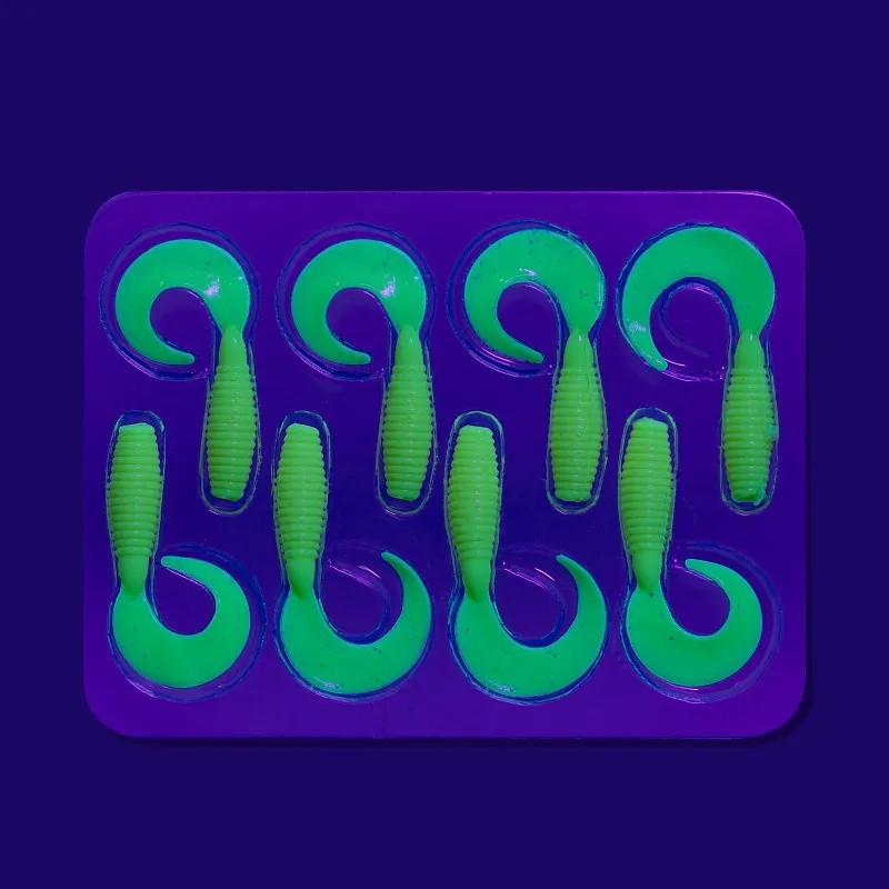 Силиконовая приманка CF Angry Spin 1 25 мм 8 шт 3   20-25-3-6 — крупный план
	                                    2