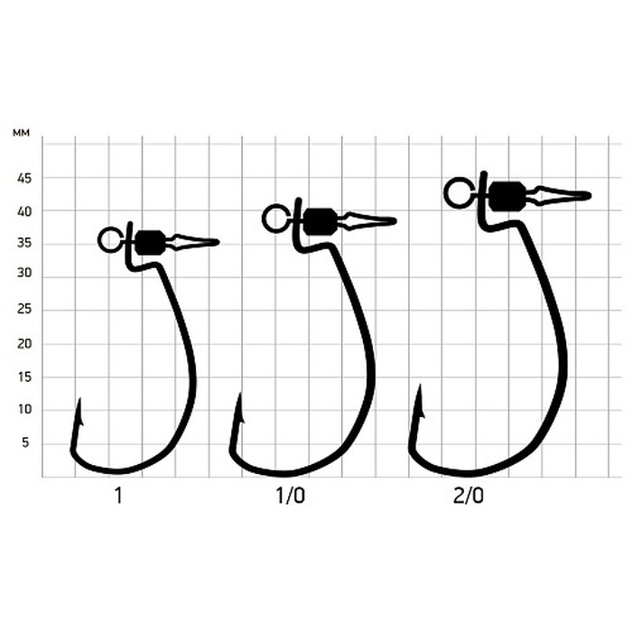 Крючок Офсетный Saikyo BS-2330 Drop Shot №1 5 шт BN   BS-2330BN1-5 — крупный план
	                                    1