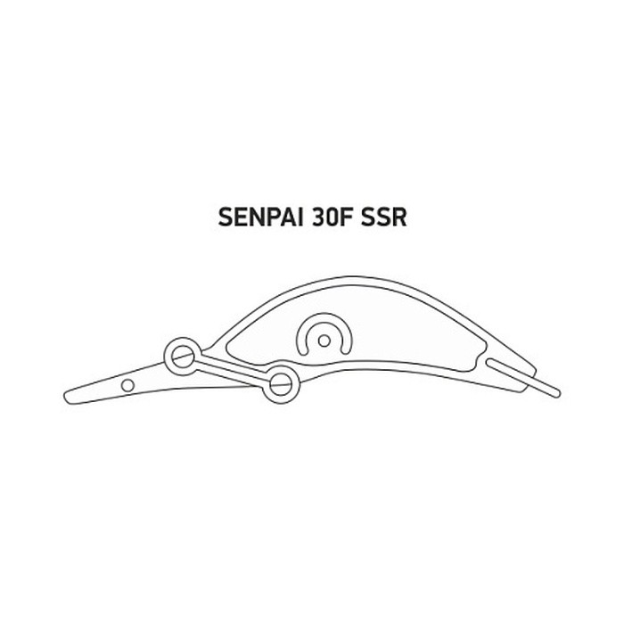 Воблер LureMax Senpai 30F-SSR 113 1,8 гр   LWSEFSSR-113 — крупный план
	                                    1