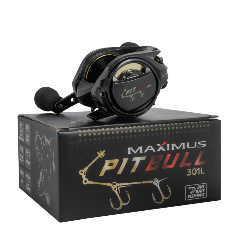 Катушка Maximus Pitbull BBF 301L  Левая   MCPB301L — крупный план
	                                    2