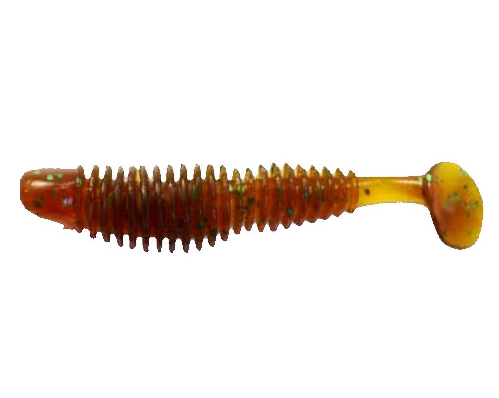 Силиконовая приманка Reins Bubbling Shad 3 76 мм 8 шт 565-Motor Oil Green   BS3-565 — характеристики,
	                                    особенности конструкции