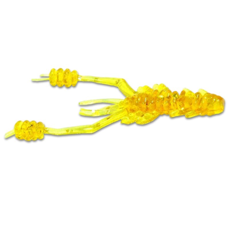 Силиконовая приманка Reins Ring Shrimp 2 50 мм 12 шт 430-Motor Oil Gold FLK   RS2-430 — характеристики,  особенности конструкции