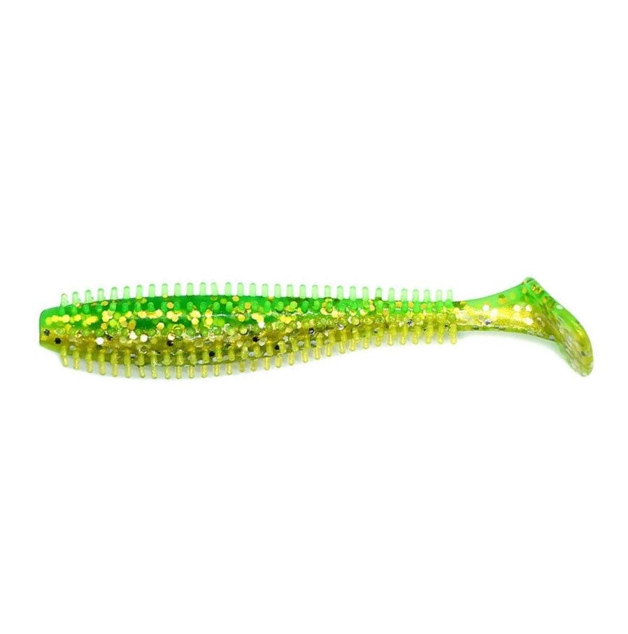 Силиконовая приманка Kosadaka Spikey Shad 90 90 мм 9 шт GS   SSH-090-GS — характеристики,
	                                    особенности конструкции
