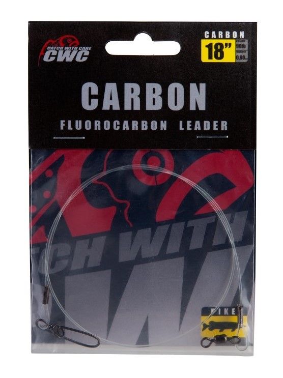 Поводок CWC Carbon Leader 91 см 45,4 кг  1 мм  1 шт 36" 100lb  03-CWCFL36 — крупный план
	                                    2