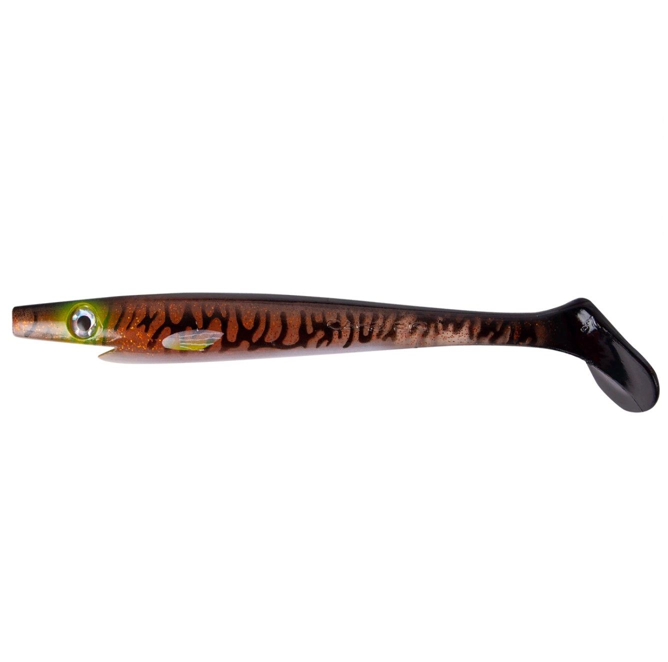 Силиконовая приманка Strike Pro Pig Shad Tournament 180 мм 2 шт Burbot   SP-172M#147 — характеристики,
	                                    особенности конструкции