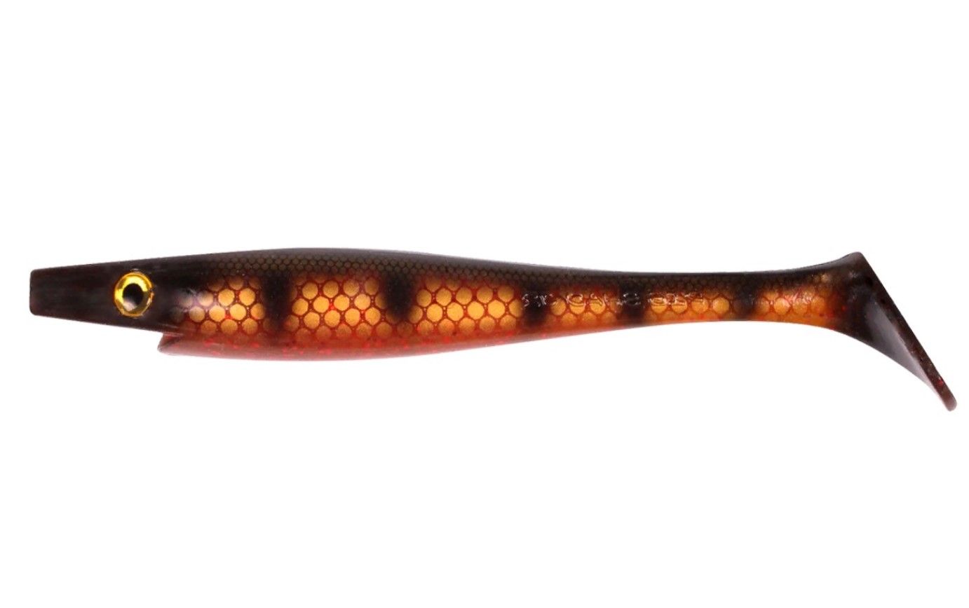 Силиконовая приманка Strike Pro Pig Shad Jr 200 мм 2 шт Black Okiboji Perch   SP-172C#144 — характеристики,
	                                    особенности конструкции