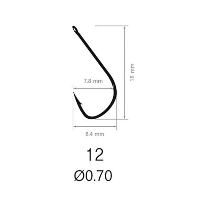 Крючок Одинарный Saikyo KH-10006 Sode Ring №12 10 шт BN   KH-10006BN12-10 — крупный план
	                                    2