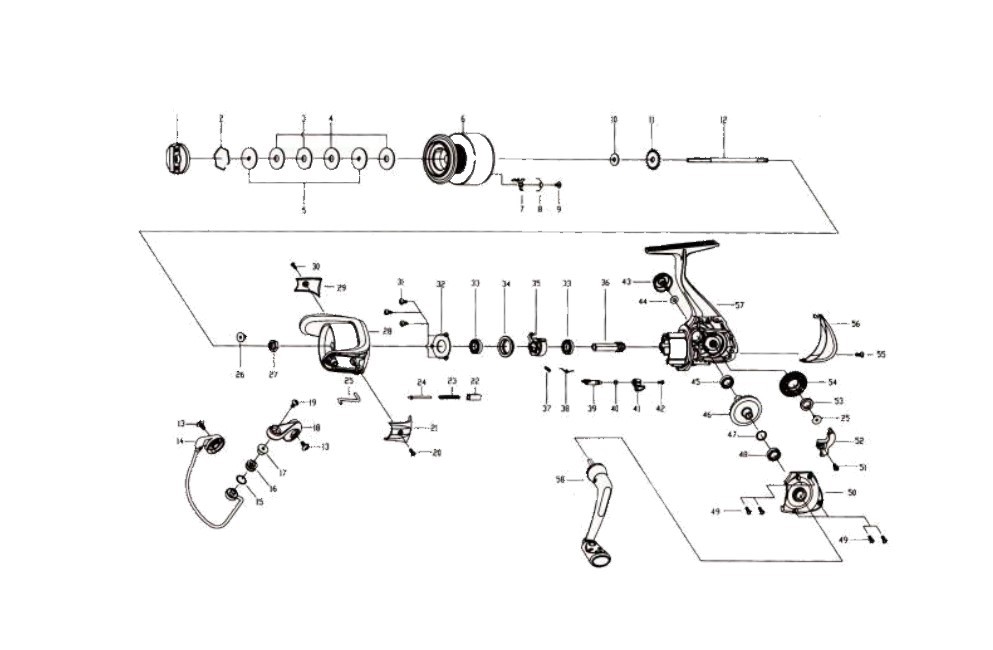 Катушка Kosadaka Jet 1000  16  JET1000 — крупный план
	                                    2