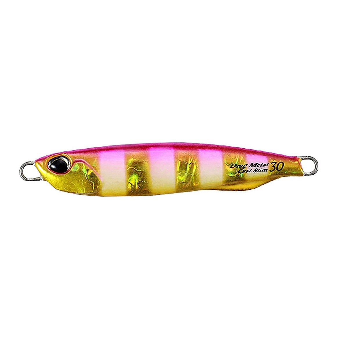 Пилькер DUO Drag Metal Cast Slim 30g 30 гр 64 мм #PJA0045 Pink Gold Zebra Glow   DUO-98377 — характеристики,  особенности конструкции