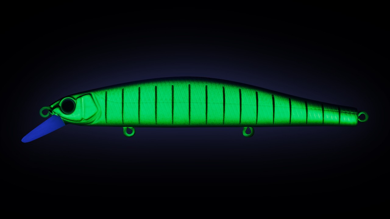 Воблер Strike Pro Inquisitor 130SP 597S Blue Mat Tiger 26,5 гр   EG-193C-SP#597S — крупный план
	                                    1