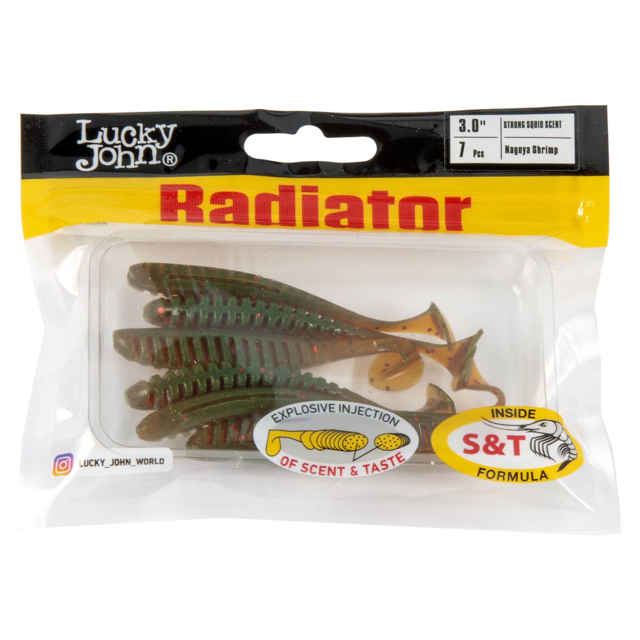Силиконовая приманка Lucky John Radiator 3.0in 75 мм 7 шт 085 Pro Series  140209-085 — крупный план
	                                    2