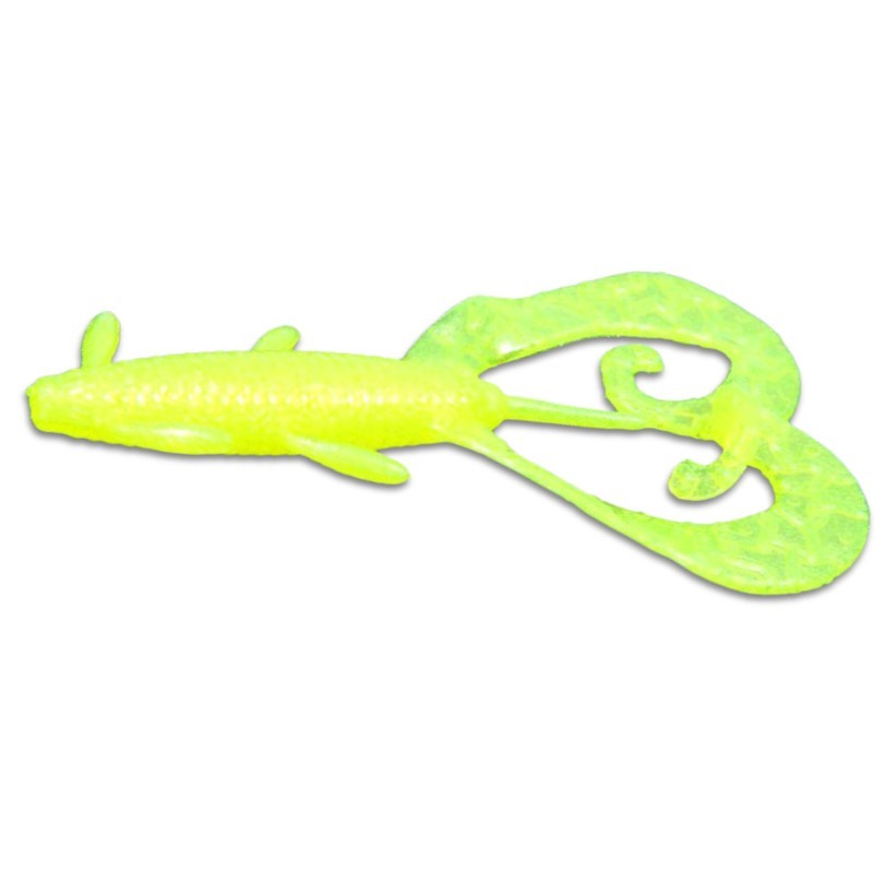 Силиконовая приманка Reins G-Tail Twin 2 50 мм 10 шт 015-Chart Pearl   GTT2-015 — характеристики,  особенности конструкции