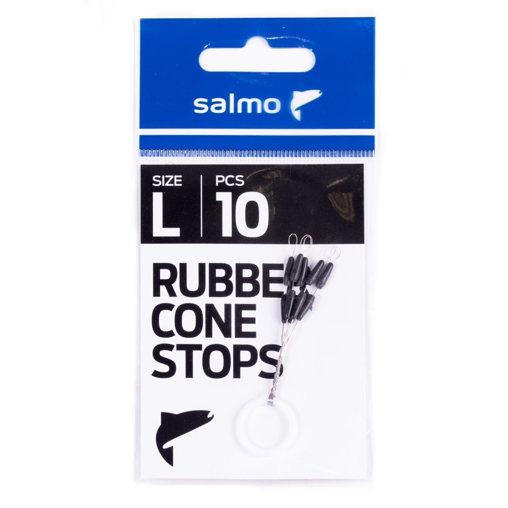 Стопор Salmo Rubber Cone Stops №L 10 шт    S901-003L — крупный план
	                                    1