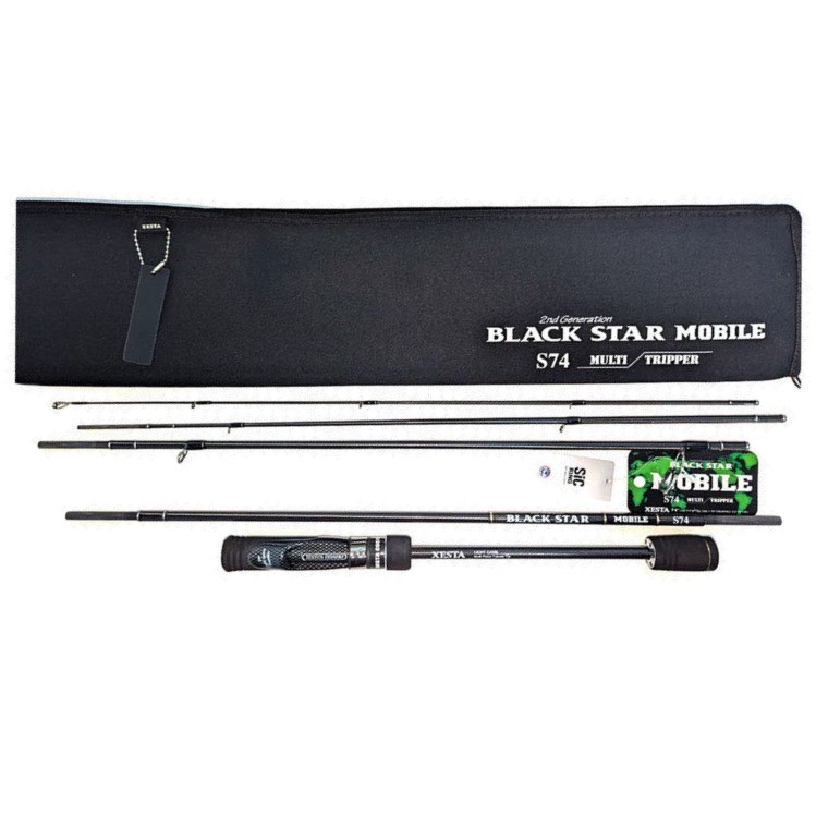 Спиннинг Xesta Black Star 2nd Generation Mobile S74 224 см 0,4 - 15 гр Multi Tripper XBS2M-S69  XBS2M-S74 — характеристики,  особенности конструкции
