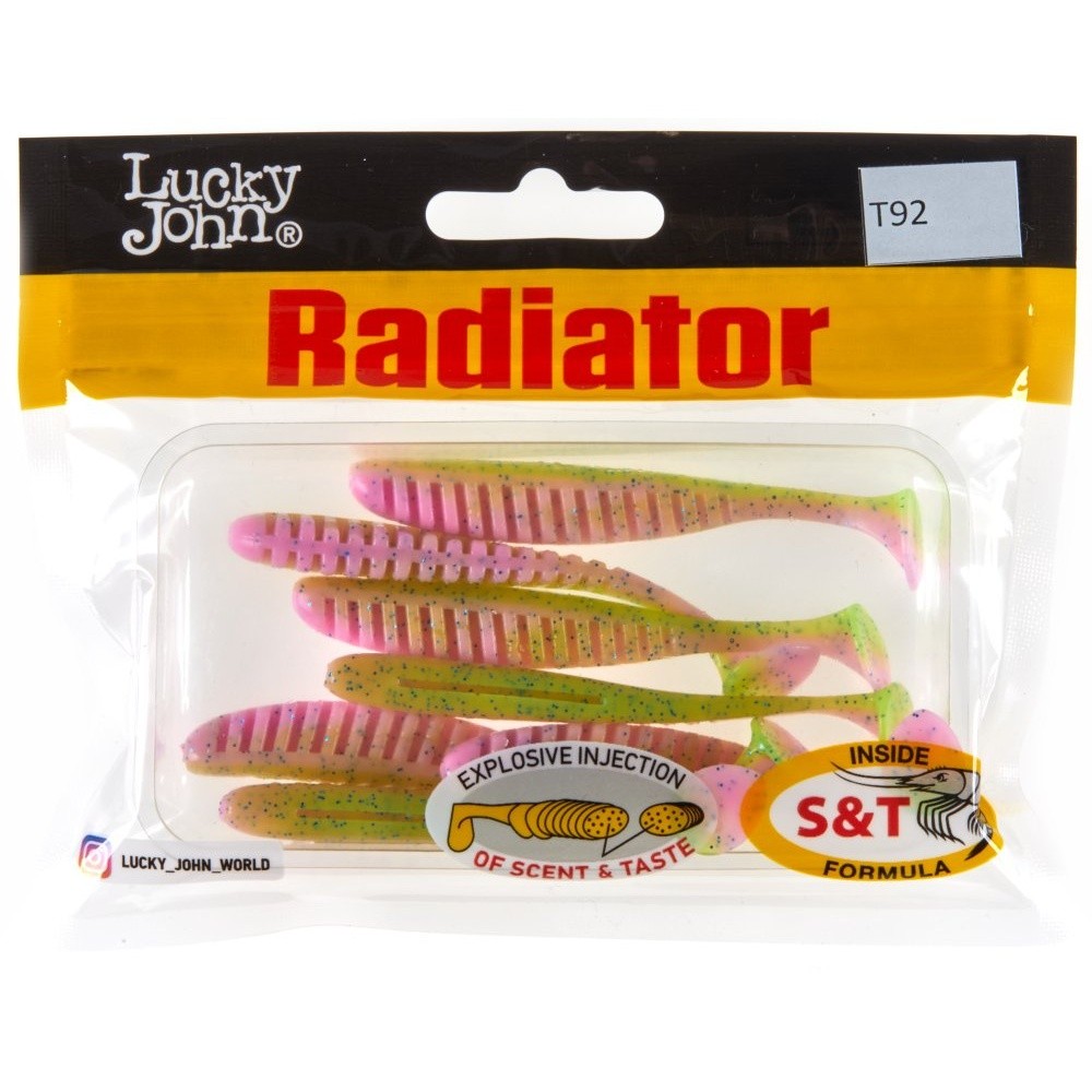 Силиконовая приманка Lucky John Radiator 3.0in 75 мм 7 шт T92 Pro Series  140209-T92 — крупный план
	                                    2